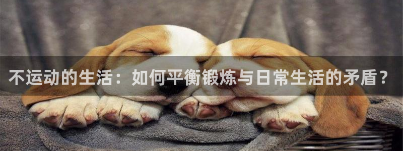 意昂官网：不运动的生活：如何平衡锻炼与日常生活的矛盾？