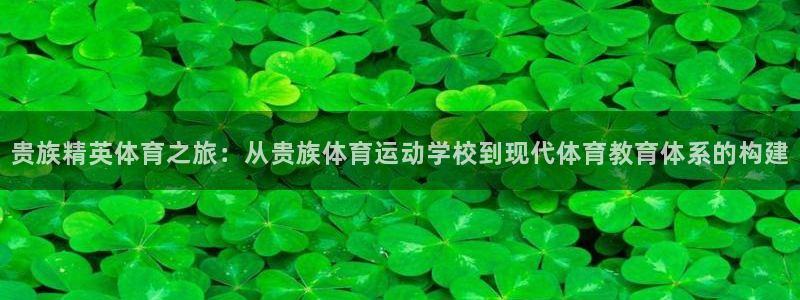 意昂集团股票：贵族精英体育之旅：从贵族体育运动学校到现代体育教育体系的构建