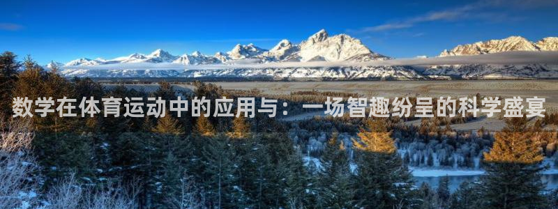 意昂2体育：数学在体育运动中的应用与：一场智趣纷呈的科学盛宴